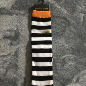 Halloween Rugby Striped Knee High